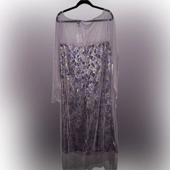 Elegant Purple Sequin Dress Mosaic - Picture 4 of 9